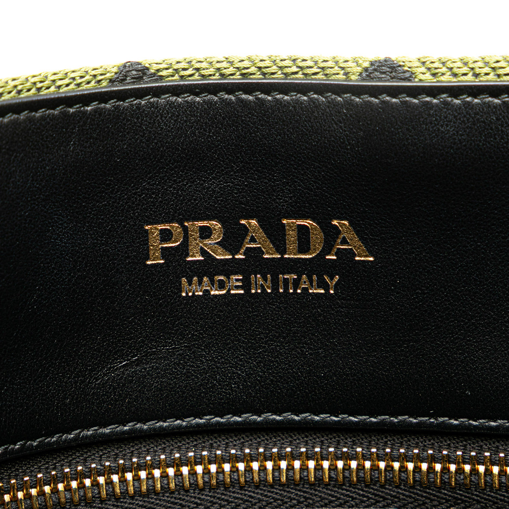 Pre-Loved Prada Jacquard Triangolo Symbole Shopping Tote - Picture 5 of 12